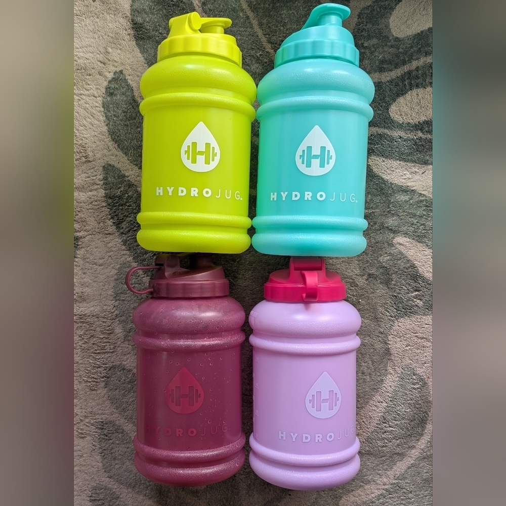 HydroJug Set (4 Bottles , 4 Lids)